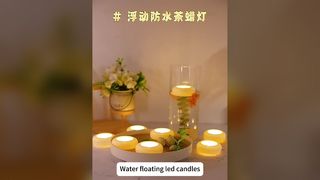 200 Hour Floating Candles Waterproof LED Lights