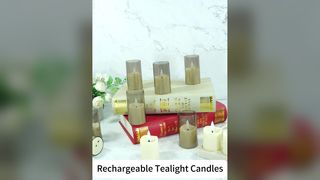 Rechargeable LED Tea Lights with Remote Control