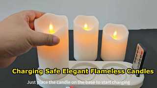 Charging Flameless LED Candles with Remote Control