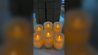 Safe Flameless Candles Warm Ambiance