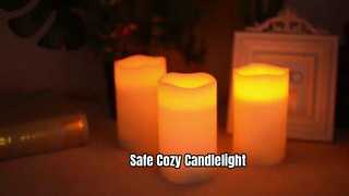 Realistic Flameless Pillar Candles