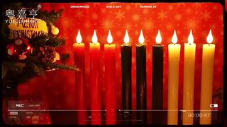 Real Wax LED Taper Candles Set of 