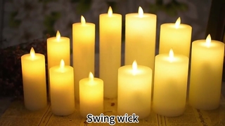 Safe Flameless Candles Real Wax