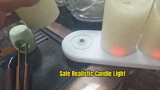 Remote Flameless Candles Real Wax Rechargeable