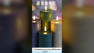 Sage Green LED Flameless Candle